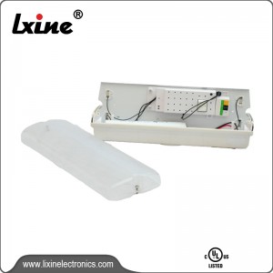 Bulkhead emergency light with double fluorescent tubes LX-614