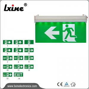 CE listed rechargeable exit sign light LX-701