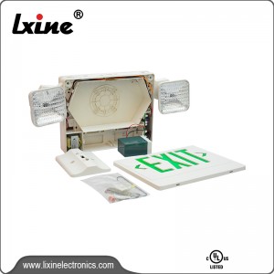 Emergency lighting combo exit sign LX-7601G/R