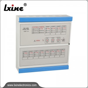 Fire alarm control panel 12 zones LX-801-12