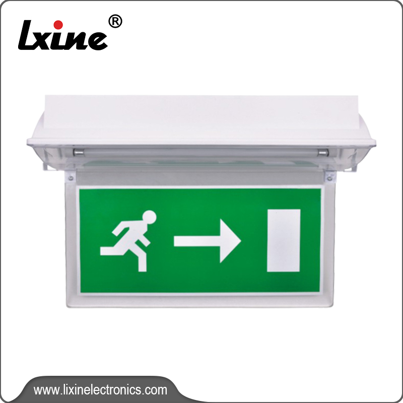 One of Hottest for Industrial Wall Mounted Led Emergency Lights - Fire exit signs with rechargeable battery LX-718 – LIXIN