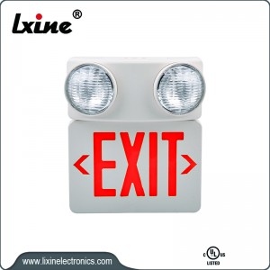 Exit sign and emergency light combo LX-7501LG/R