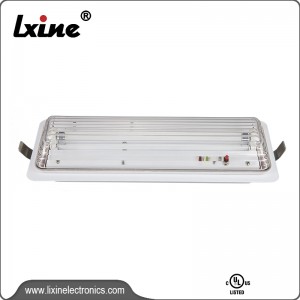 Bulkhead emergency lamp with single fluorescent tube LX-632