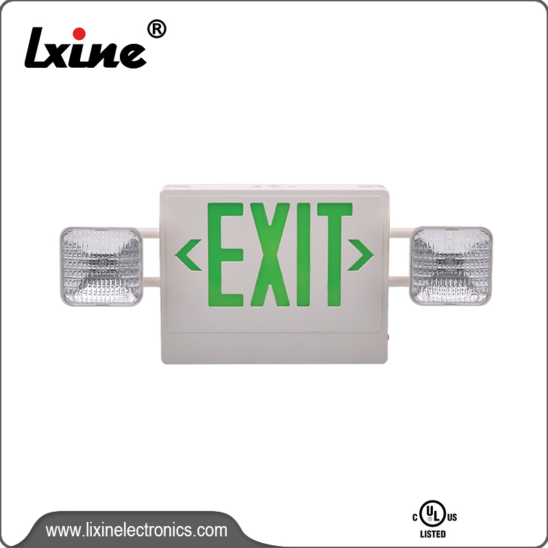 2 in 1 exit sign and emergency light LX-7603G/R